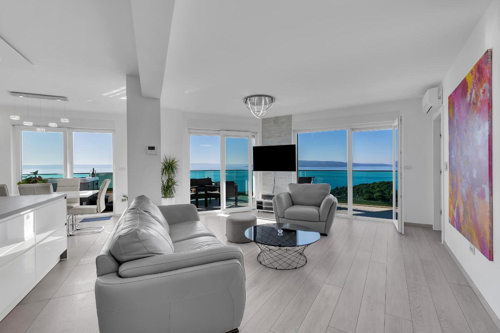 Exclusive Penthouse Big Blue With Private Jacuzzi Makarska Exterior foto